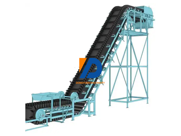Large-angle belt conveyor